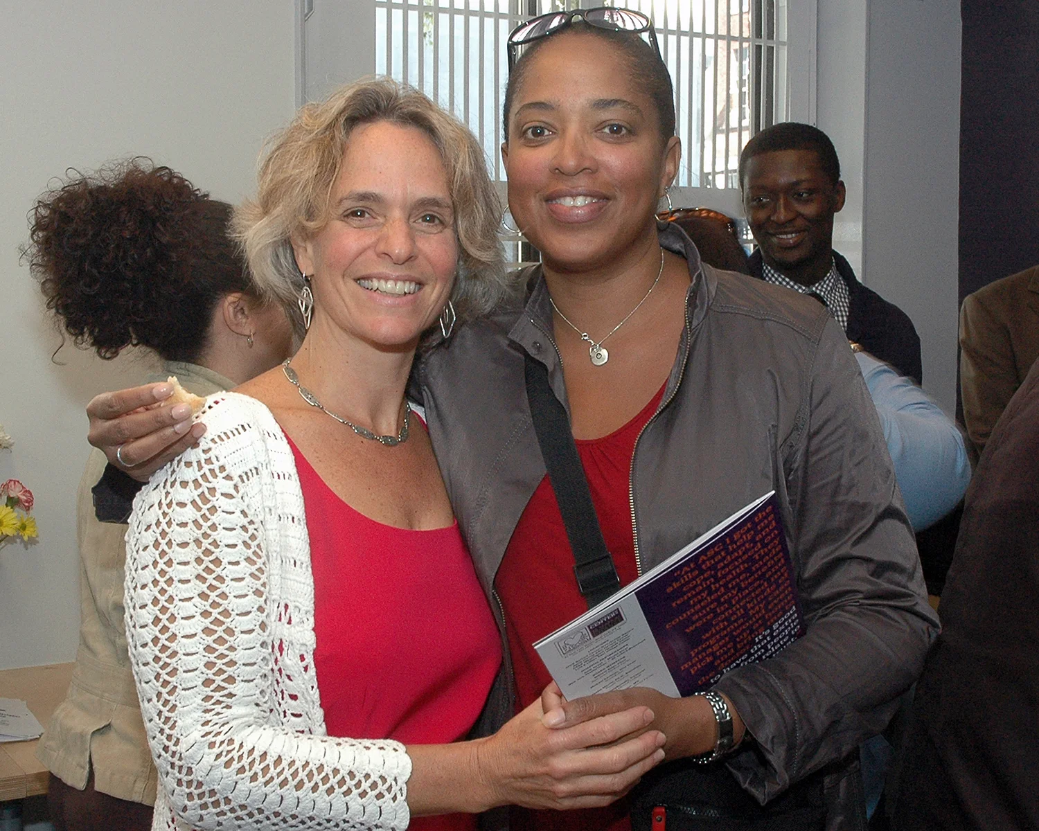 Sharen Duke with an attendee