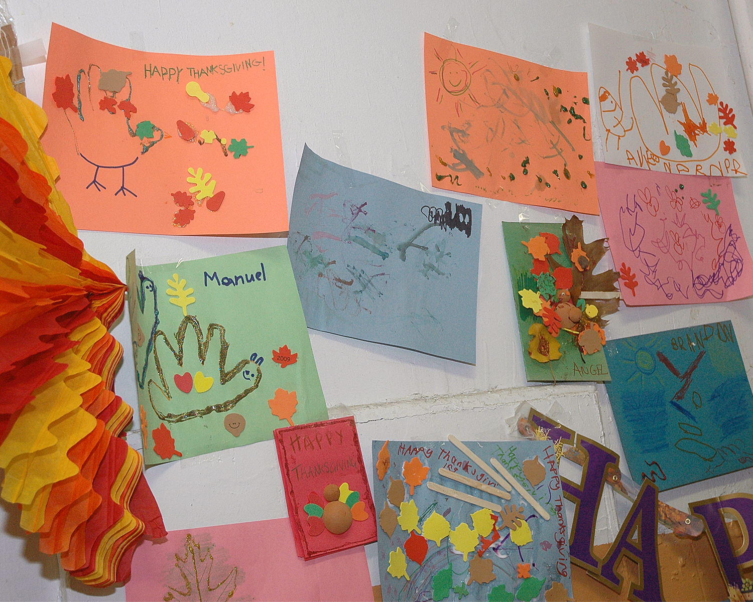 Samples of the artwork that was created during the event