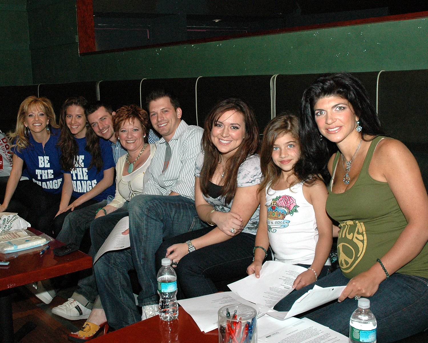 Dina Manzo, Caroline Manzo and Teresa Giudice of The Real Housewives of New Jersey with family