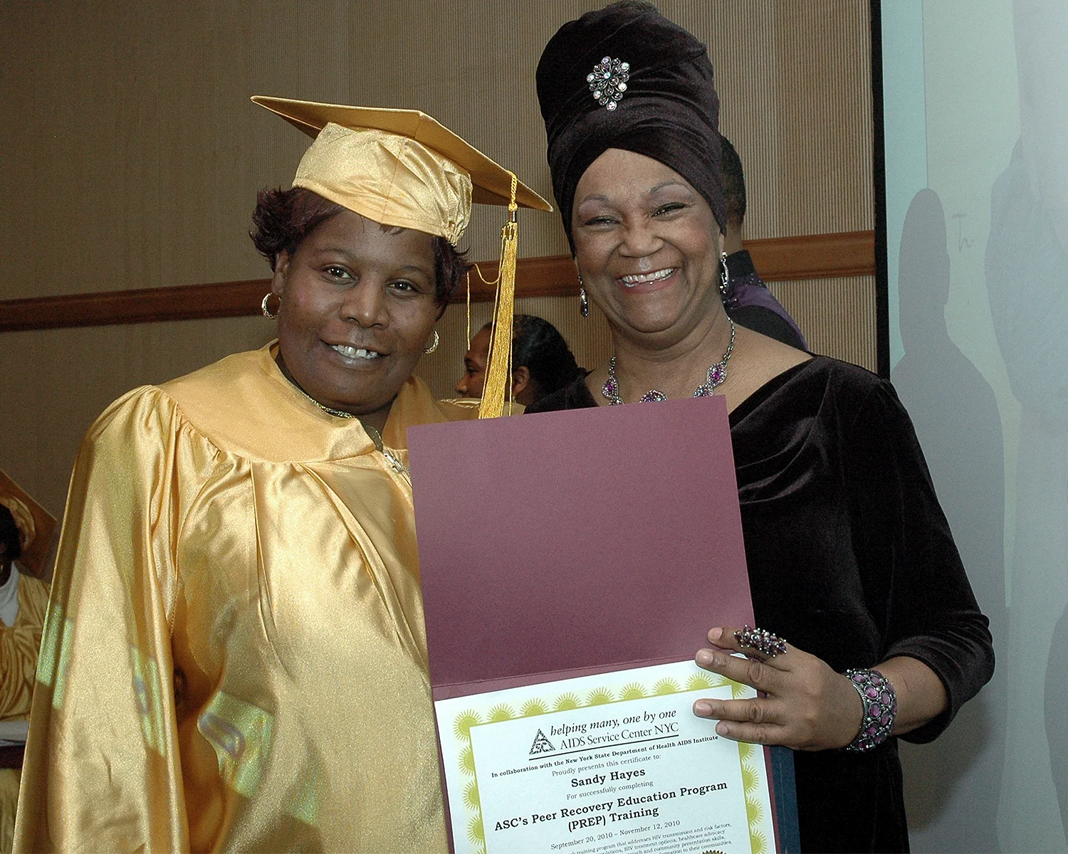 Sandy Hayes and Joyce Myricks