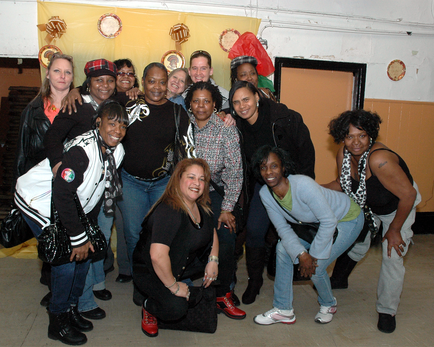 Diane Williams and attendees smiling for the camera