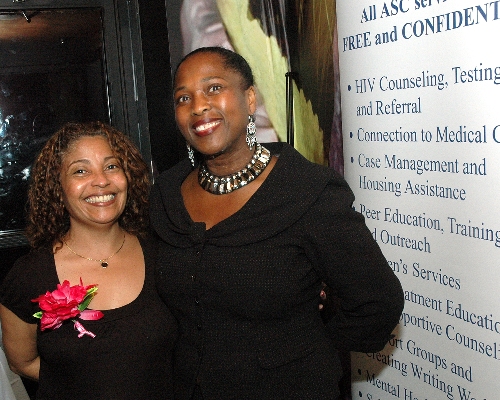 ASC COO Brenda Starks-Ross with an ASC staff member