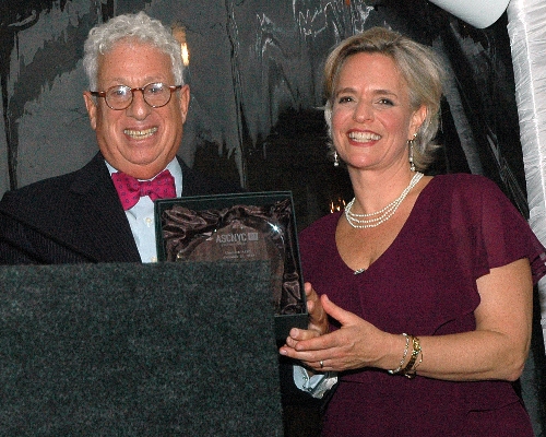 ED Sharen Duke Presents Honoree John Goldman with the Positive Changemaker Award