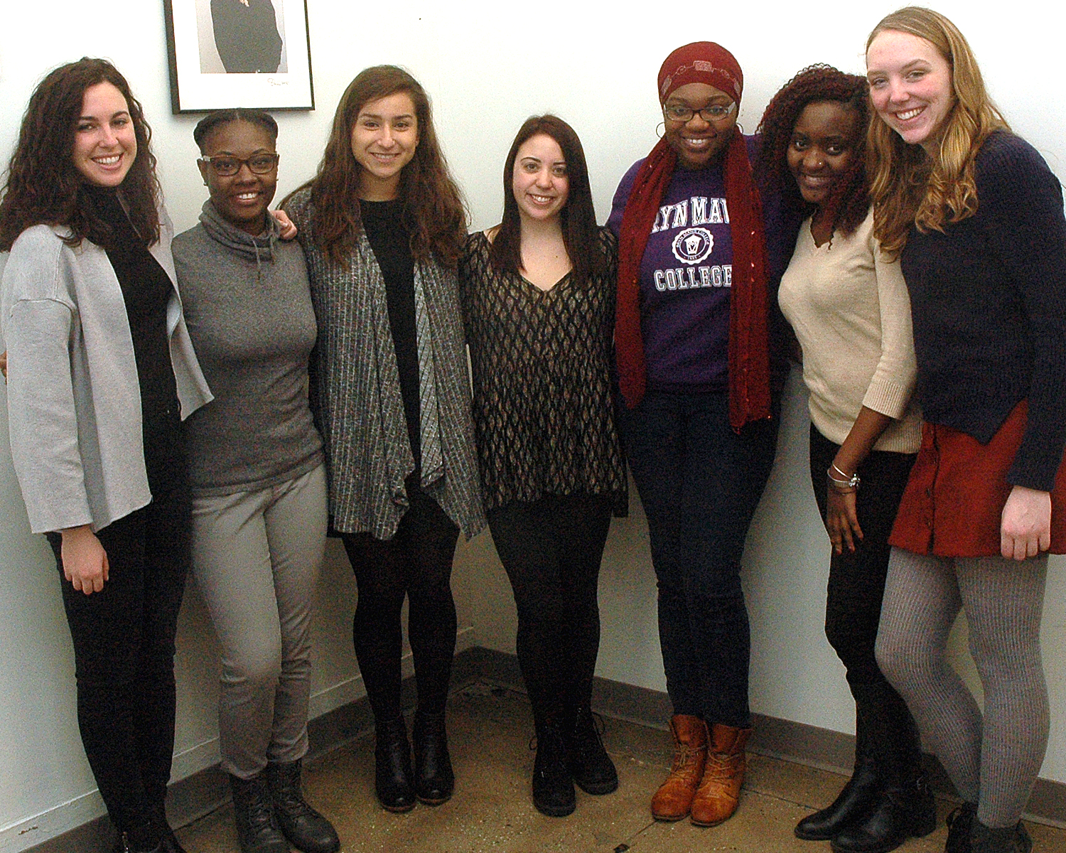 Rosie Whiteside with the interns from the AIDS Institute