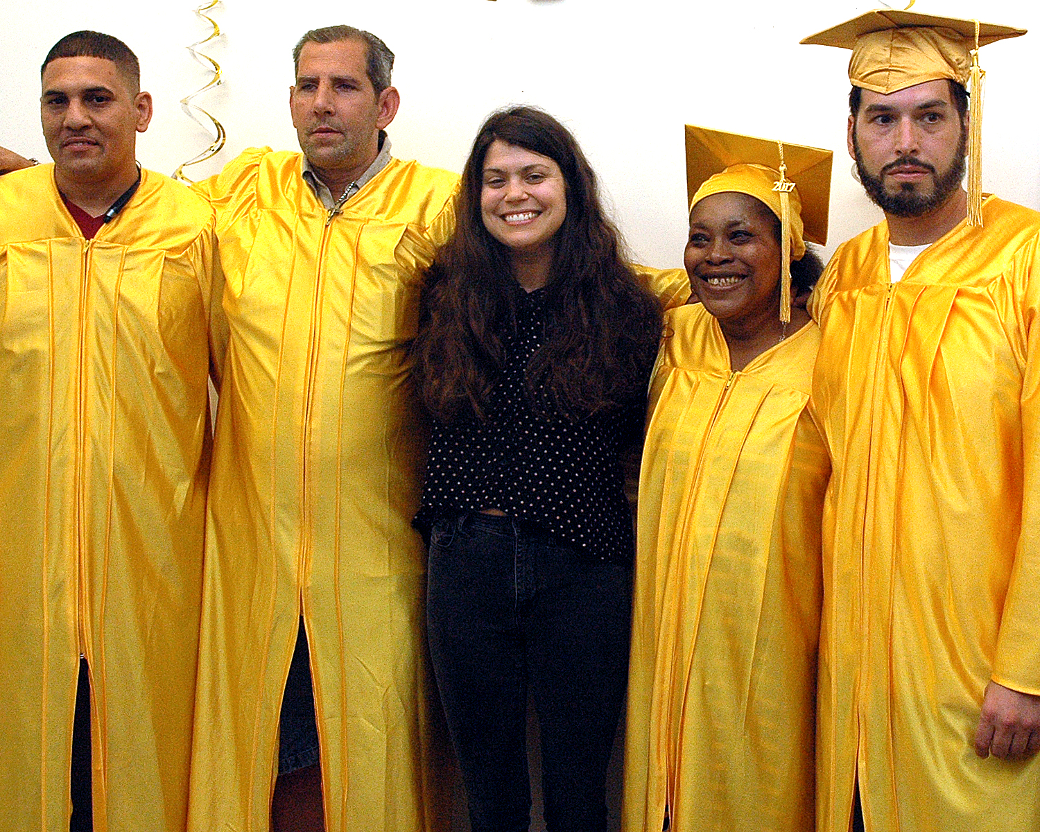 Raina Murphy with some of the graduates