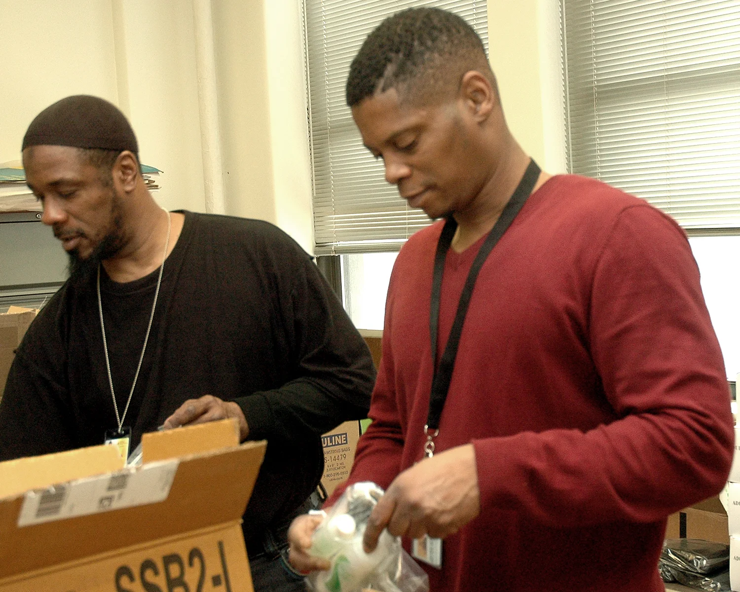 Assembling basic needs kits