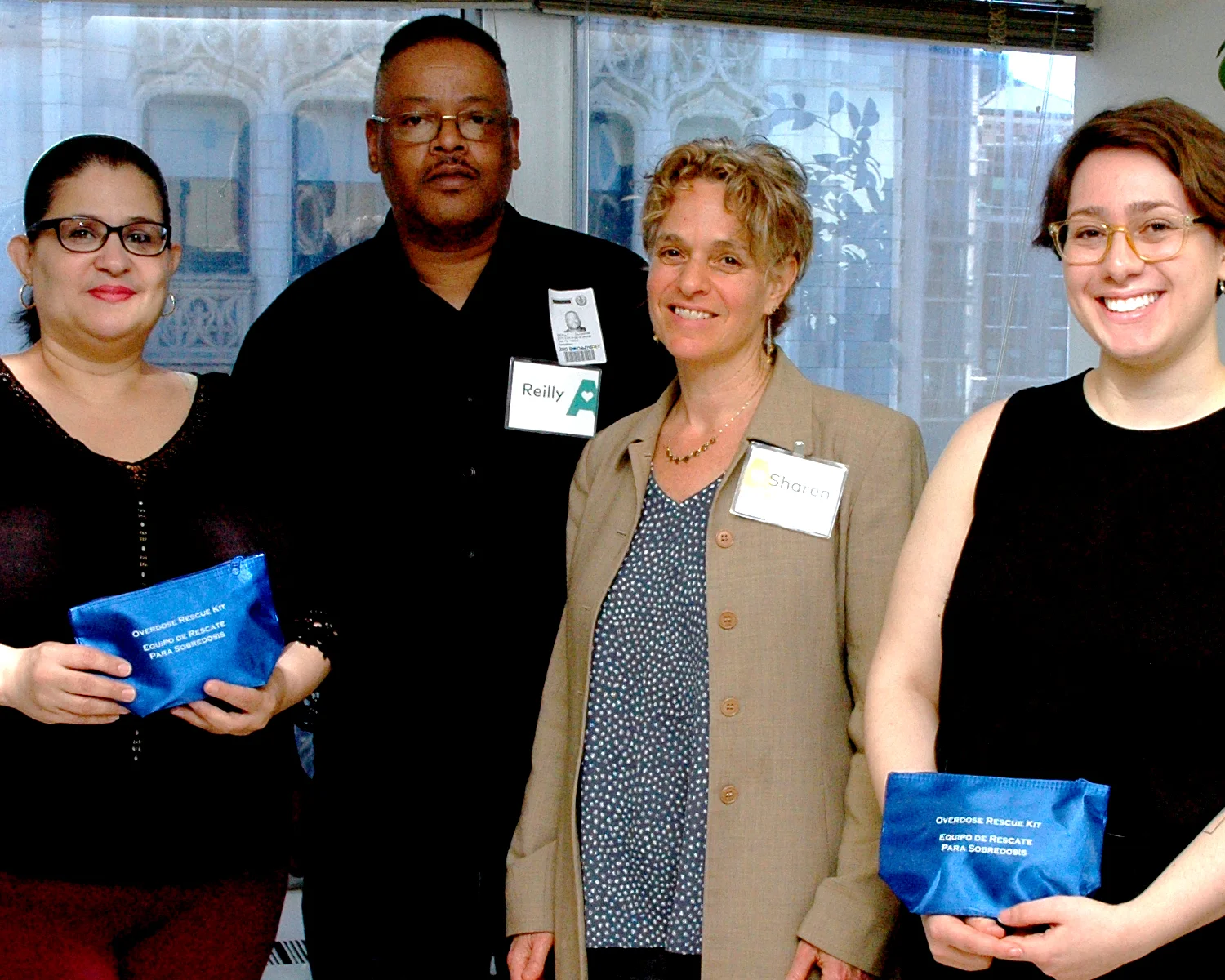 Diana Ayala, NYC Councilwoman - Reilly Glasgow, Alliance LES Harm Reduction Center Staff Member - Sharen Duke, Executive Director/CEO - Dana Kurzer-Yashin, Alliance LES Harm Reduction Center Staff