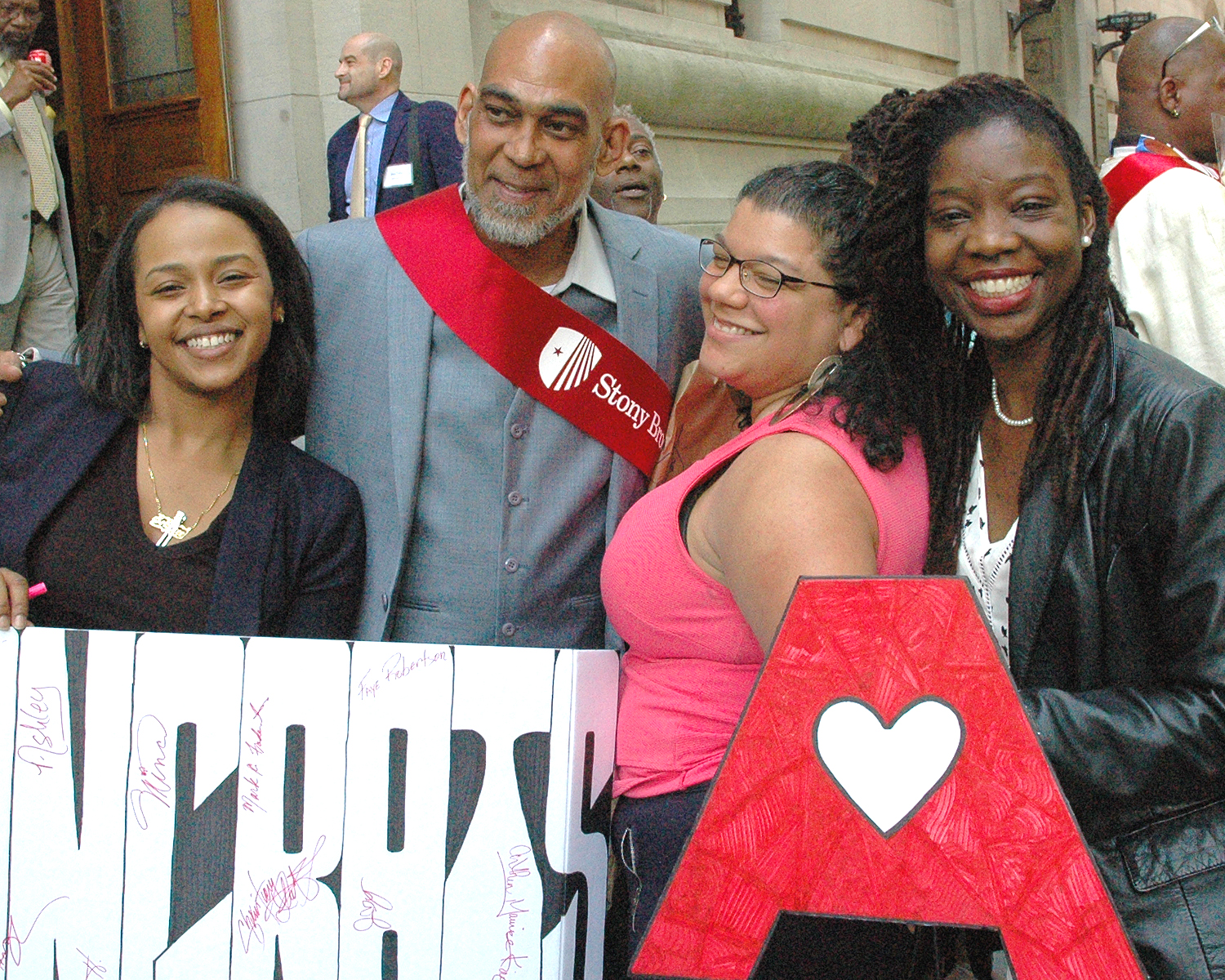 Misael with Alliance Staff Members