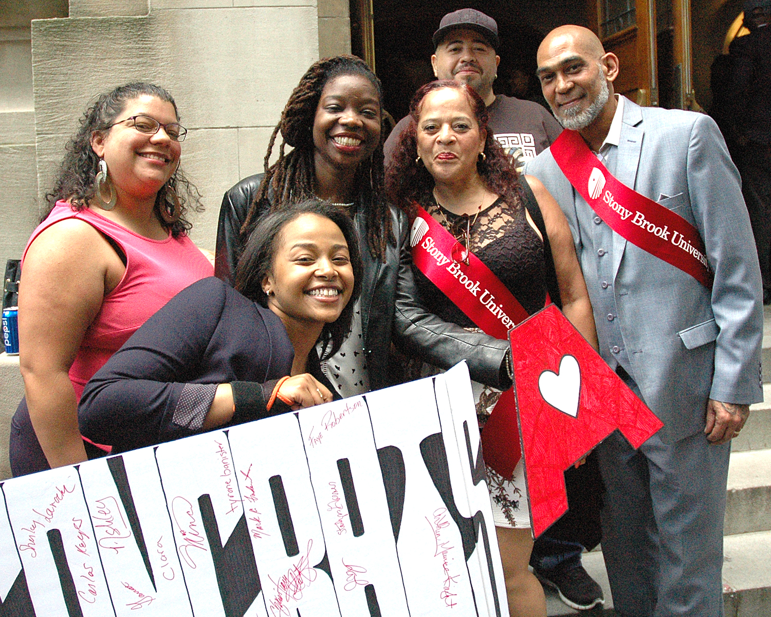 Zoraida and Misael with Alliance Staff Members and a guest