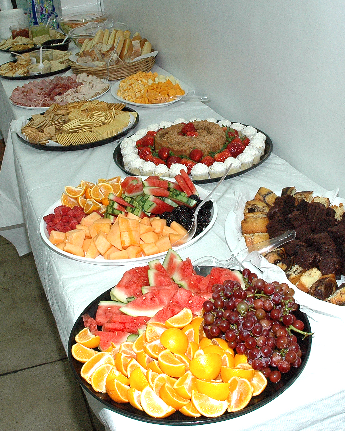 Food a-plenty for the attendees