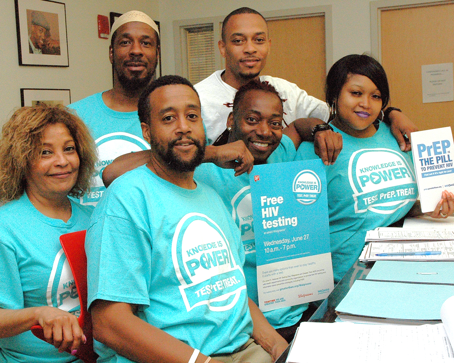 Alliance family members during National HIV Testing Day