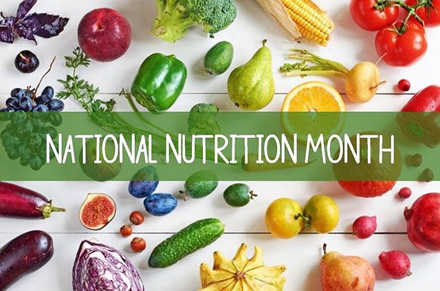 March is #NationalNutritionMonth and Eat Right Nutrition has tips for eating healthfully. Our favorite: make half your plate fruits and vegetables. More tips: https://bit.ly/2SMkqAQ 
Do you or someone you know need help learning about how to eat more