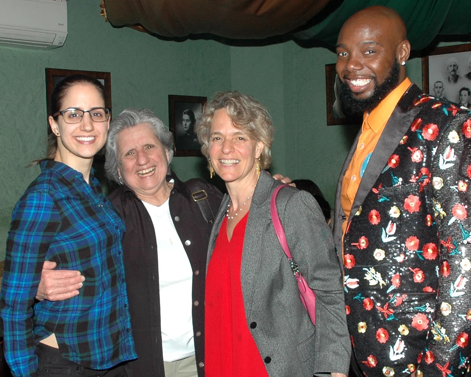 Sharen Duke, Executive Director/CEO with a Dining Out For Life Ambassador and two guests