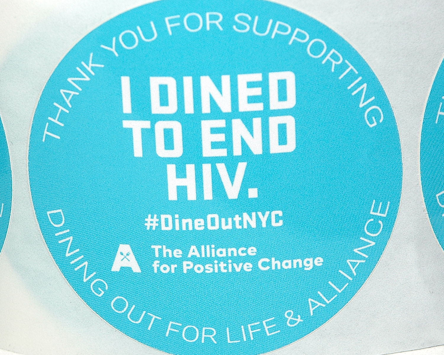 Thank You For Supporting Dining Out For Life and Alliance