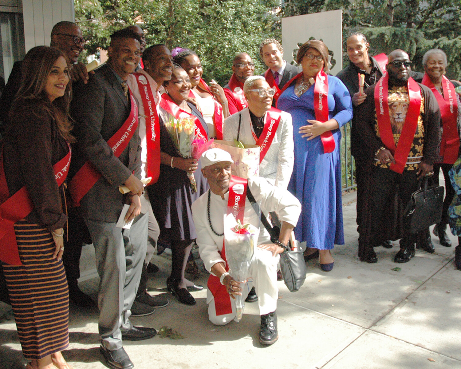 A very happy group of graduates