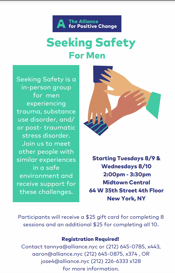 Seeking Safety for Men (Week 1/5) — The Alliance