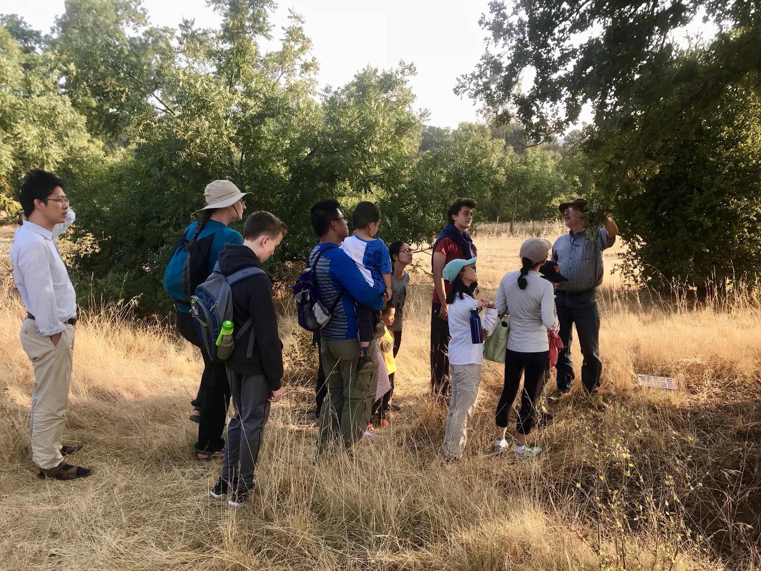 Leading a hike at Pearson-Arastradero Preserve in Palo Alto