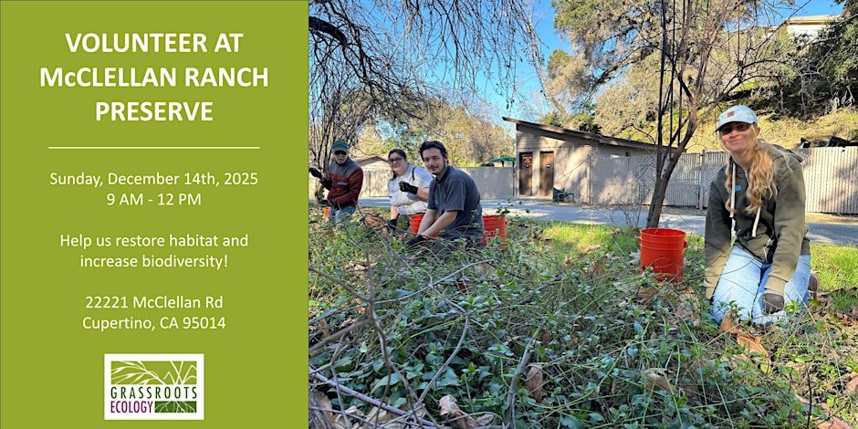 Mcclellan Ranch Rules Food Nurture Nature: Volunteer Outside at McClellan Ranch Preserve ...