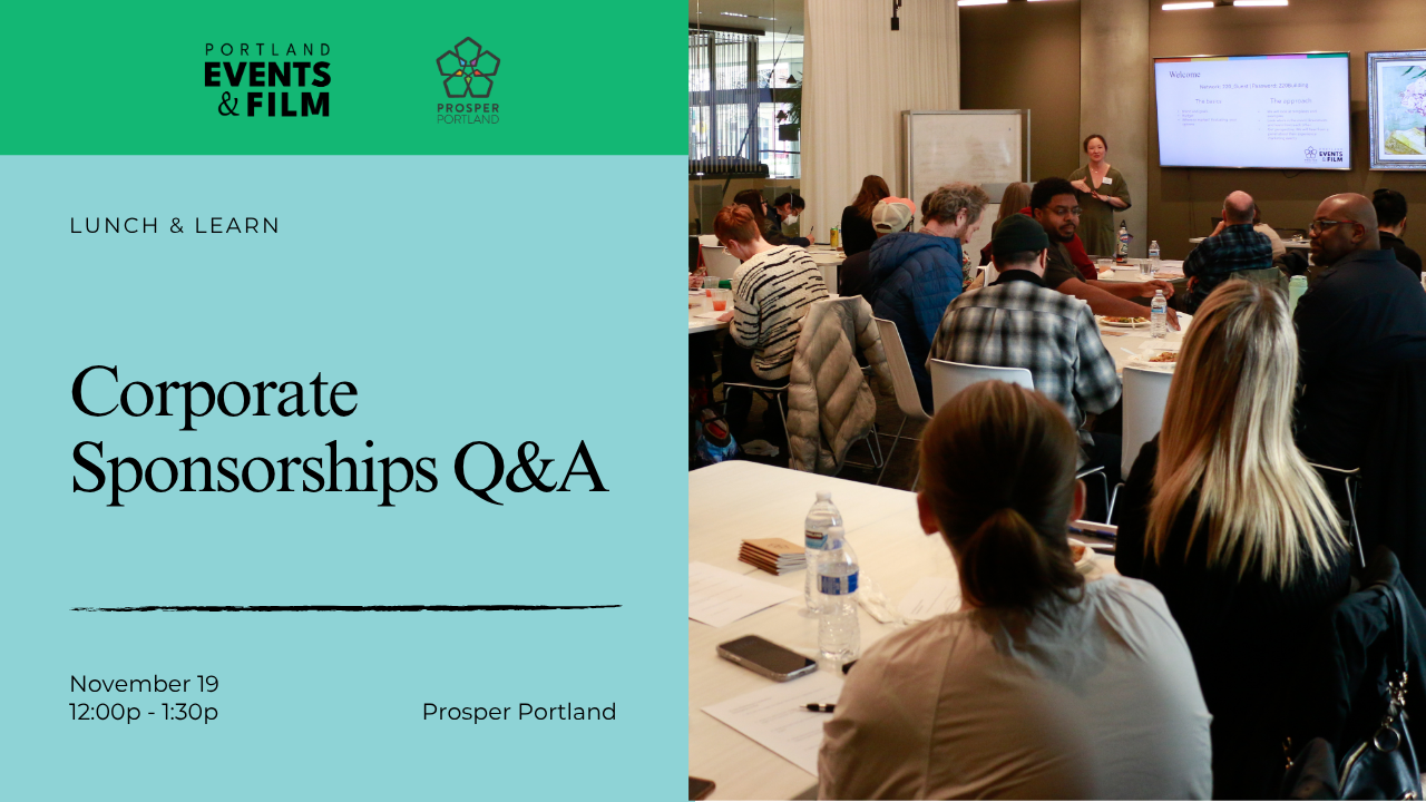 Event Lunch &amp; Learn: Corporate Sponsors