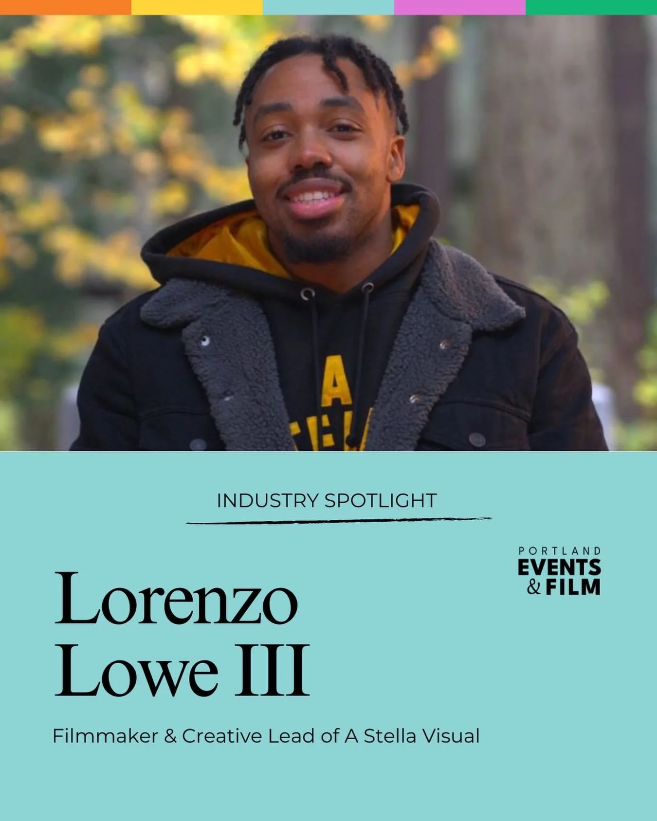 Lorenzo Lowe III is a Filmmaker, Creative Lead of @astellavisual, and Executive Director of Peripheral Vision PDX. His work sits at the intersection of cinematic craft, community service, and intentional storytelling, centering real people and real e