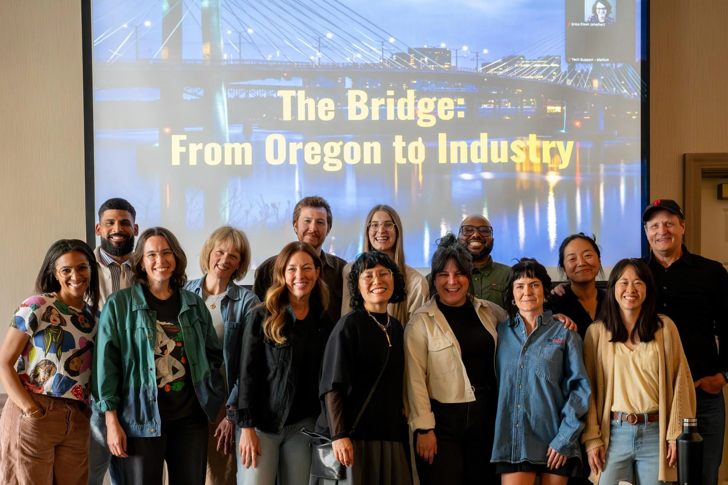 This past weekend, The Bridge: From Oregon to Industry brought together 12 filmmakers from across the state &mdash; from Portland and Eugene to Ashland and Bandon &mdash; for 72 hours of connection, collaboration, and conversations about the future o