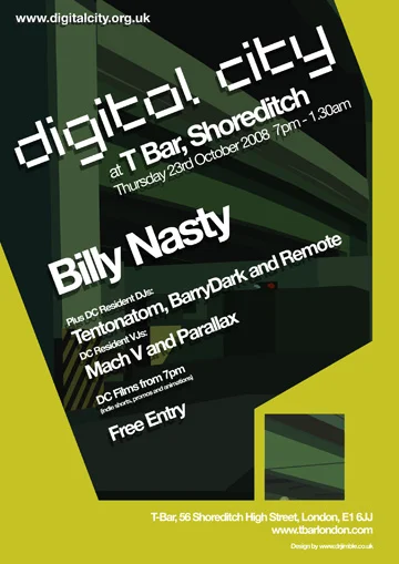 Event: VJing at Digital City, with Billy Nasty as our guest