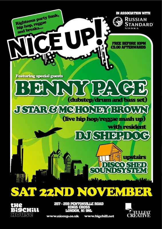 VJ gig: Nice Up! Big Chill House Nov 22nd