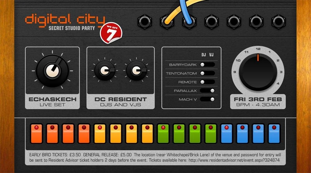 Digital City is 7! Echaskech play live to celebrate.