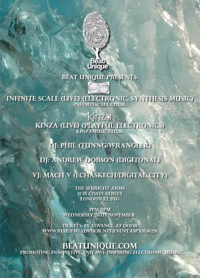 Beat Unique Presents: Infinite Scale & Kinza Live AV Sets + DJs