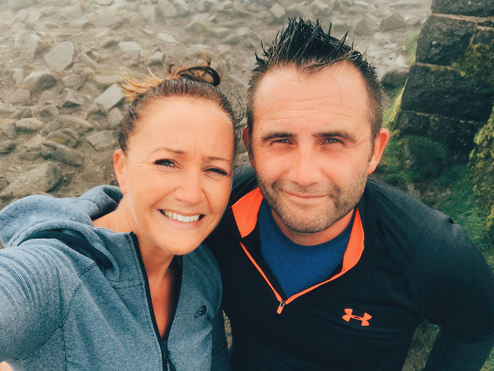 A selfie and a stone placing pic at every peak no matter what the marriage status was.