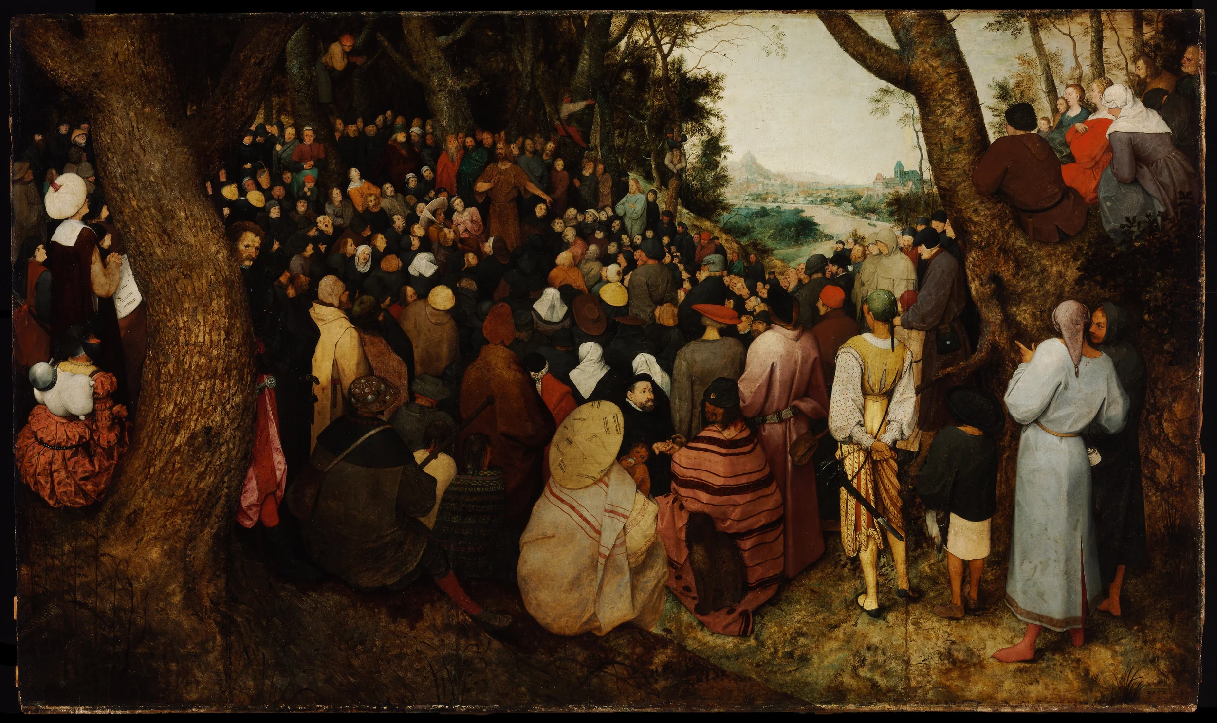  ST JOHN THE BAPTIST PREACHING - Pieter Bruegel