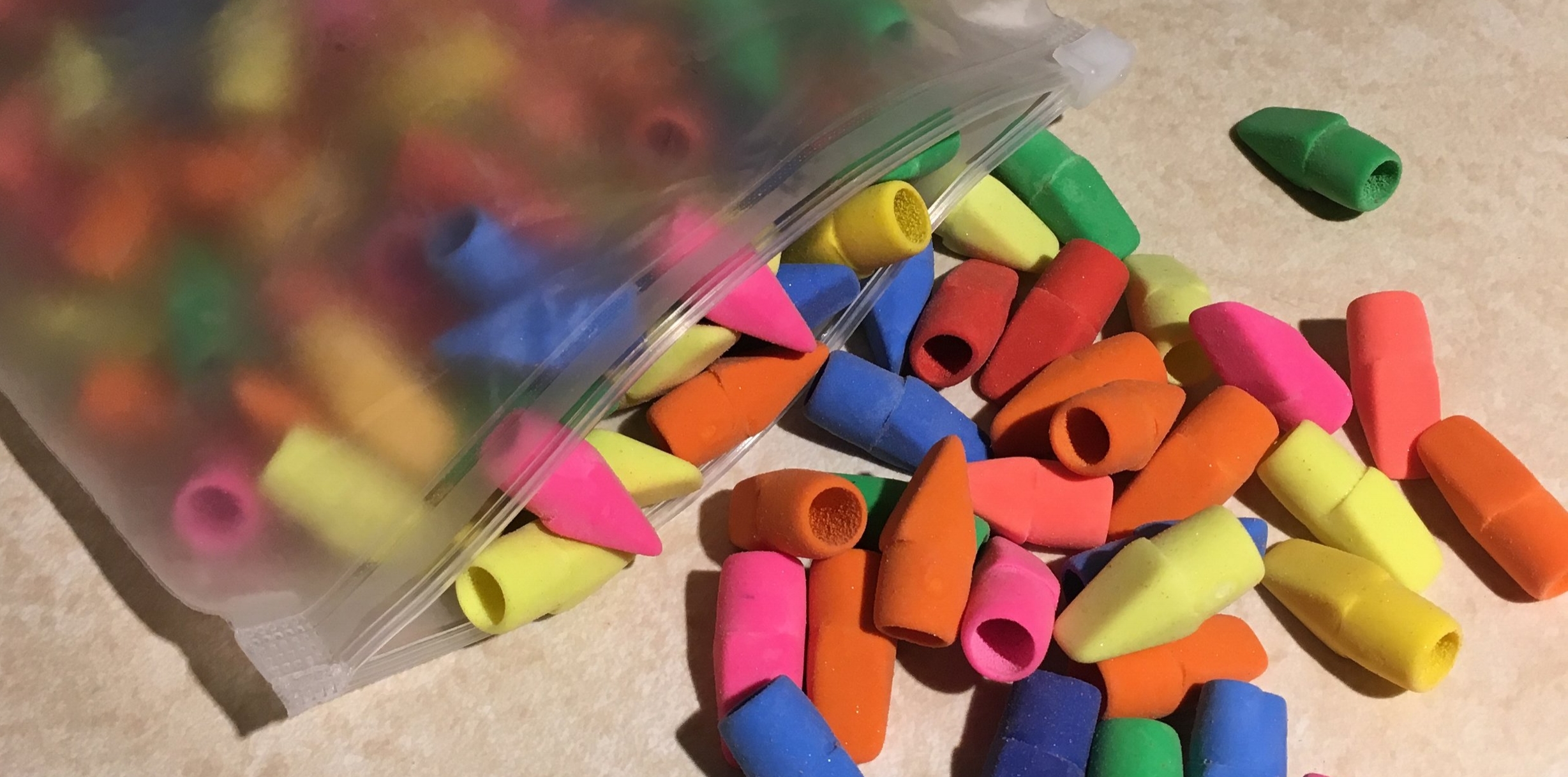 Always have plenty of erasers.