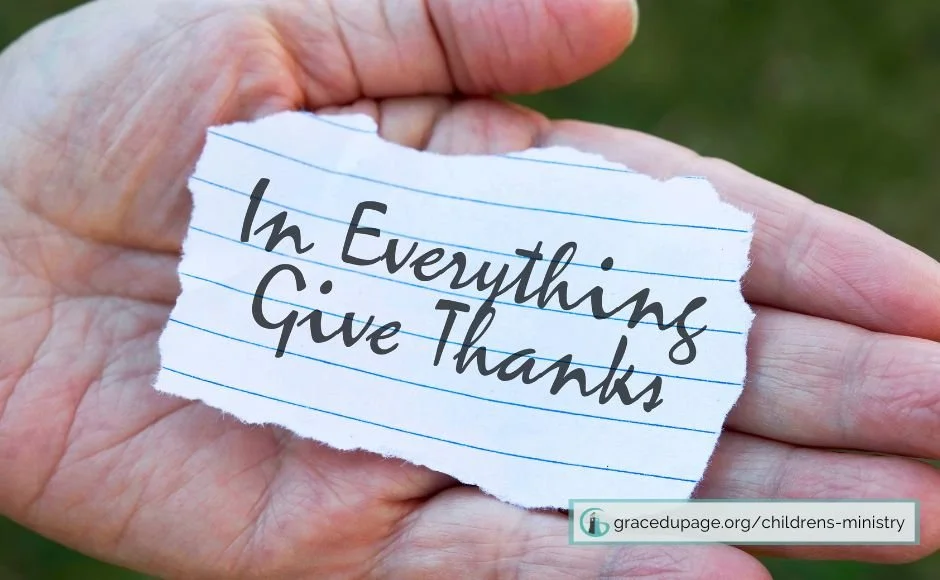 In Everything Give Thanks