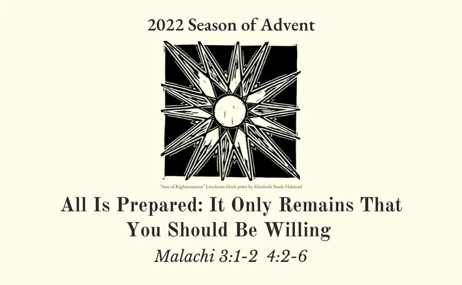 All Is Prepared - It Only Remains That You Should Be Willing