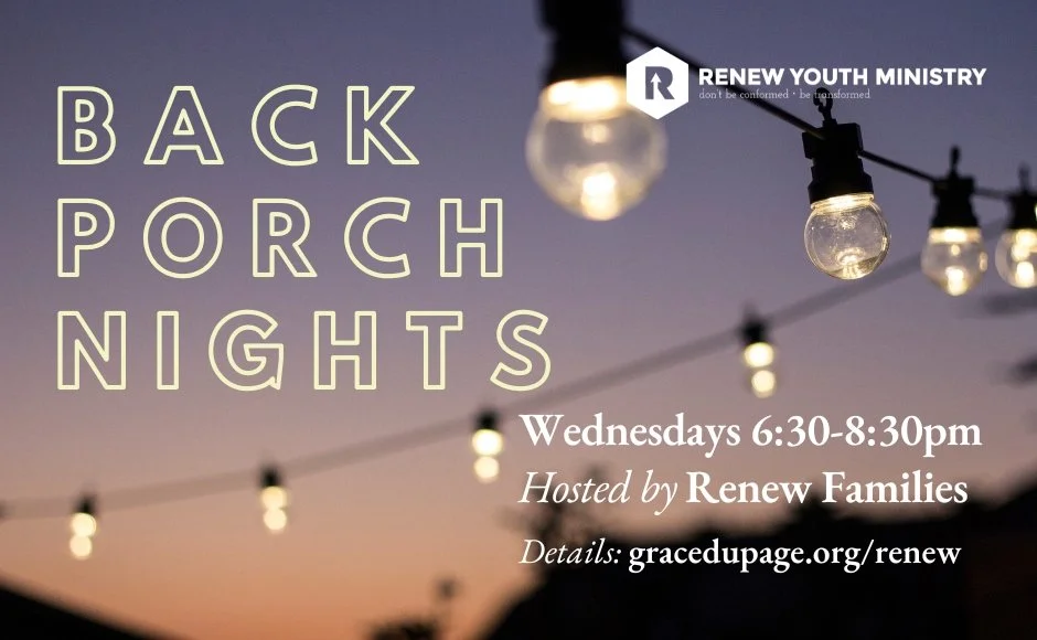 RENEW Youth Back Porch