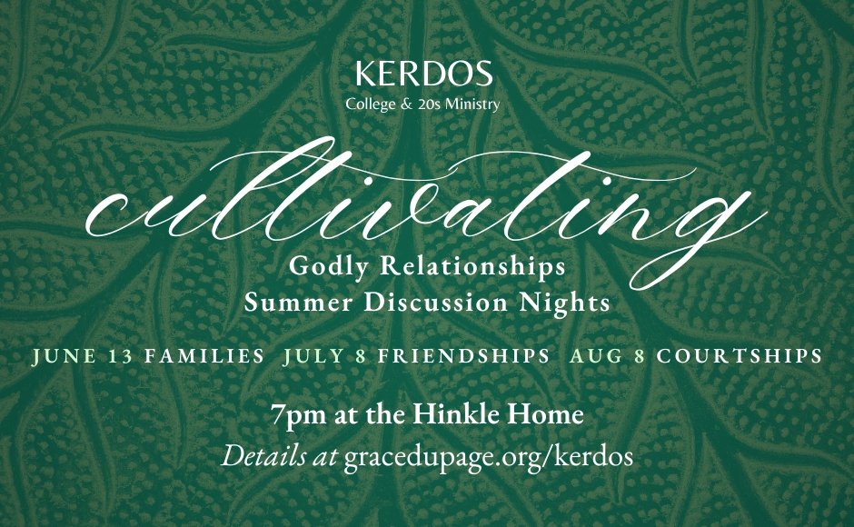 Cultivating Godly Relationships