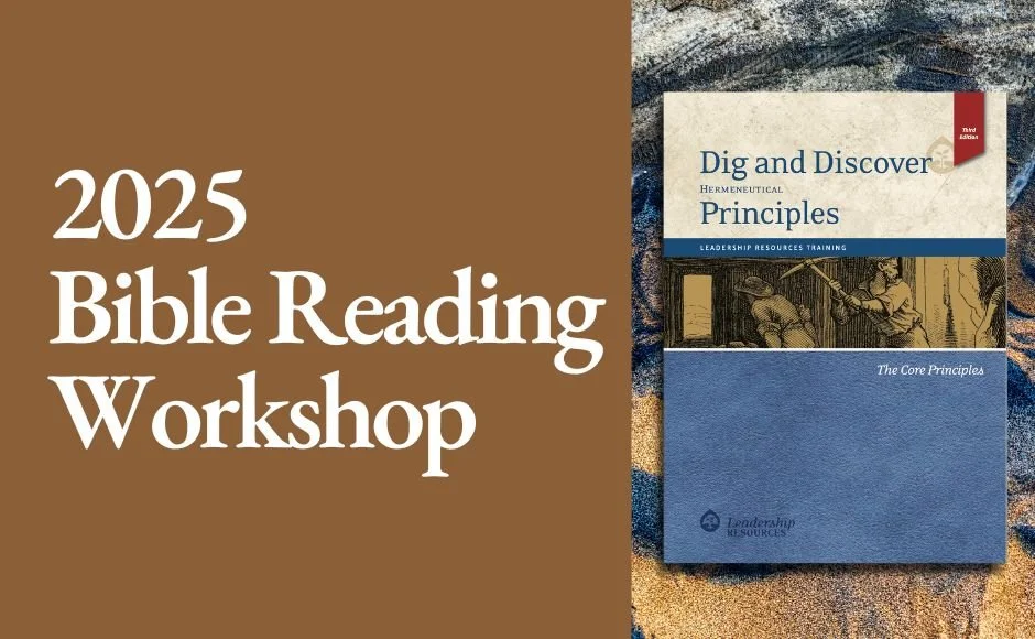 2025 Bible Reading Workshop - Session 1