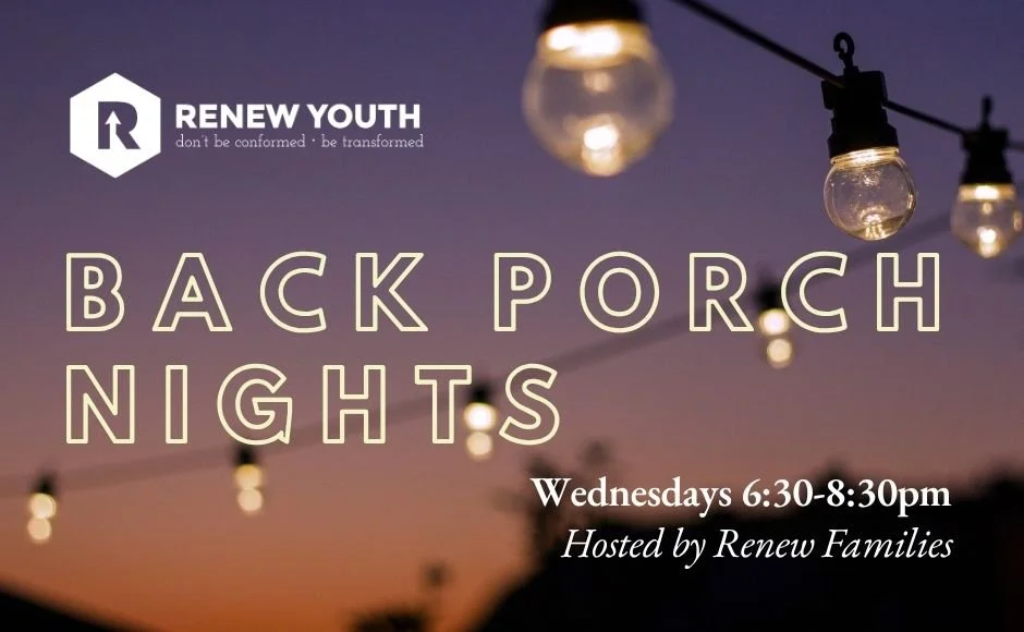 RENEW Youth Back Porch