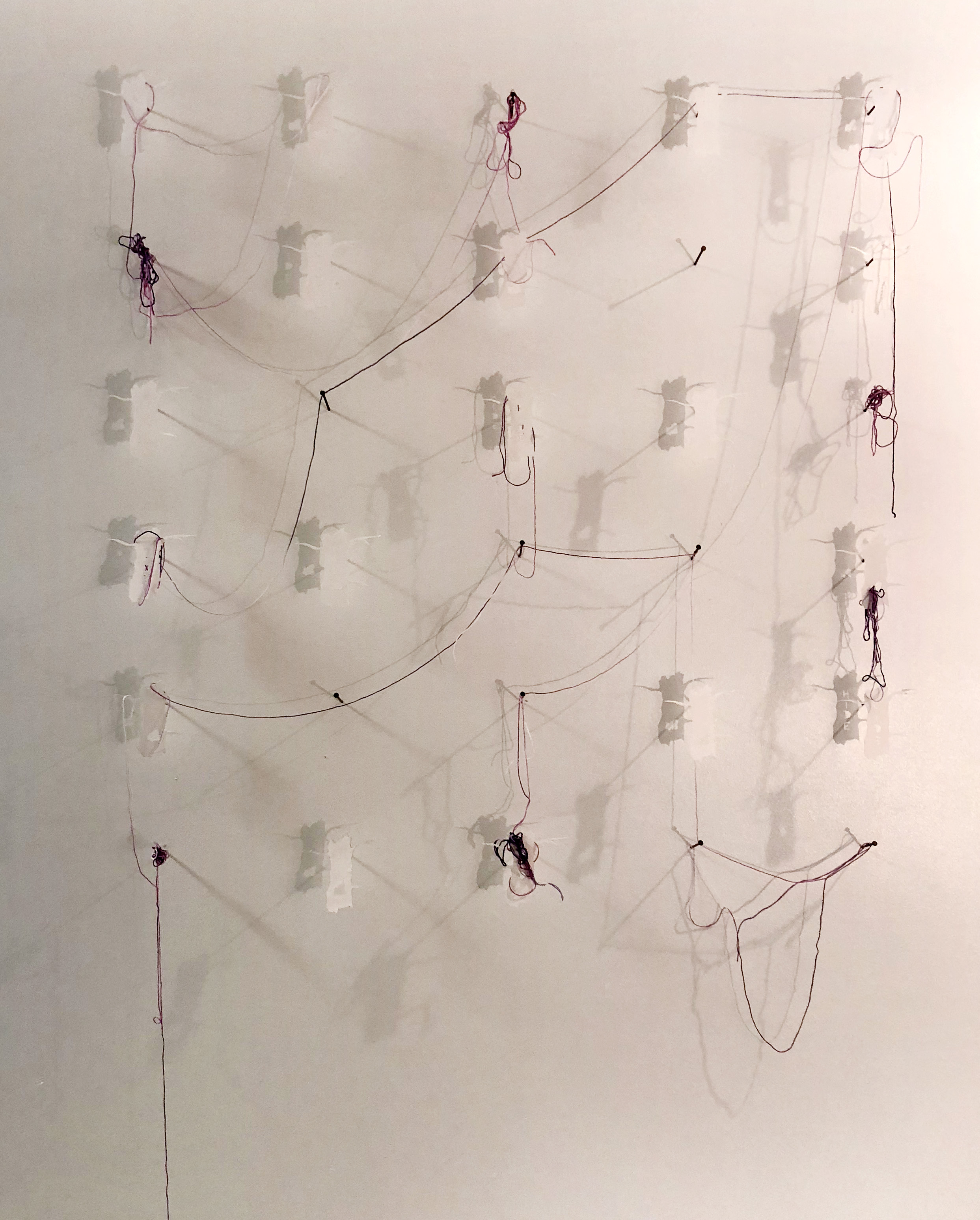 Student: Hanna Kesty Class: Sculpture I Project: “Form from Flat” Cut paper, string, steel, projected image.  2018 
