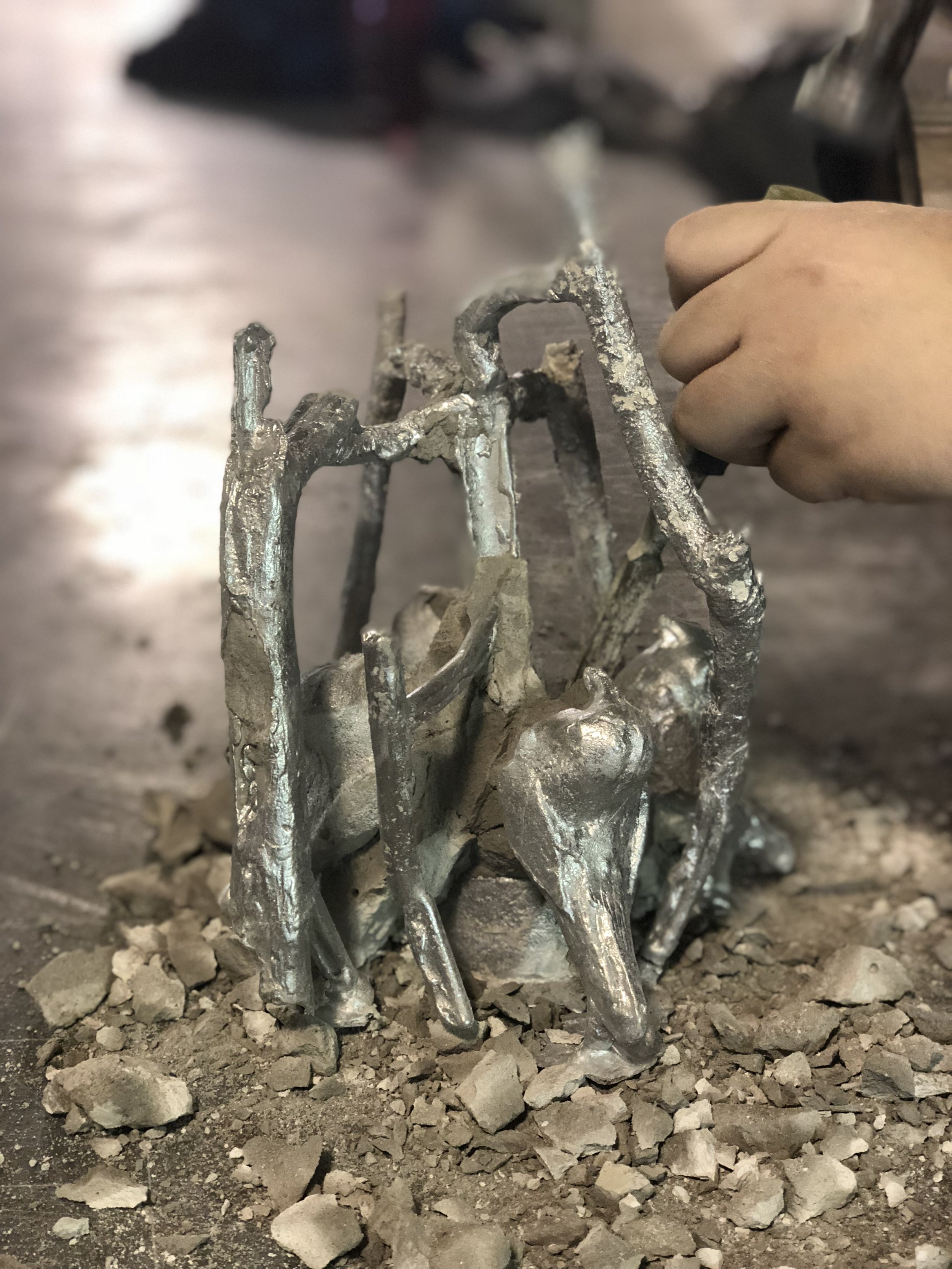  Tiffany Day’s initial release of her aluminum cast. (2018) 