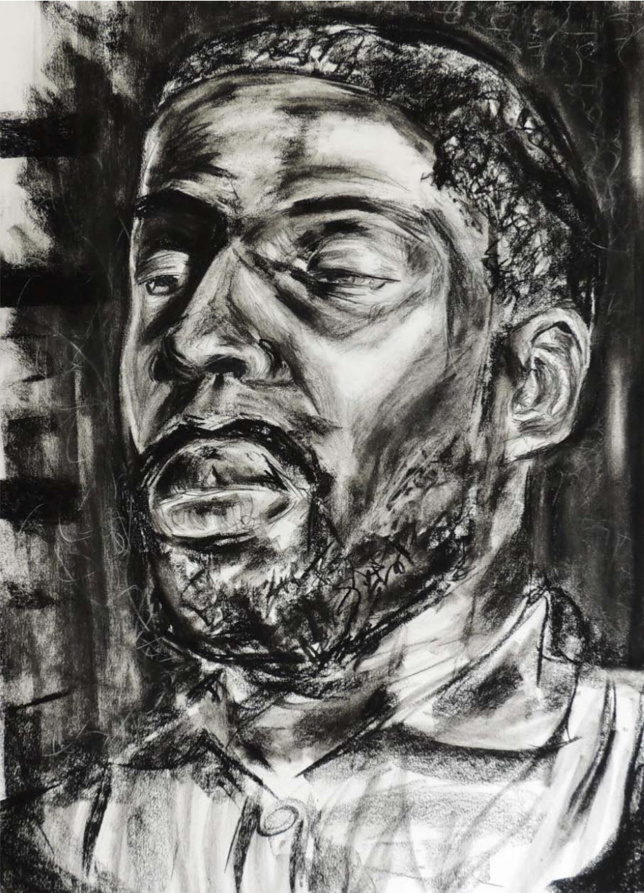  Student: Jonathan Pinto Project: “Portrait” (Drawing II) Charcoal on Rives BFK 22”x30” 
