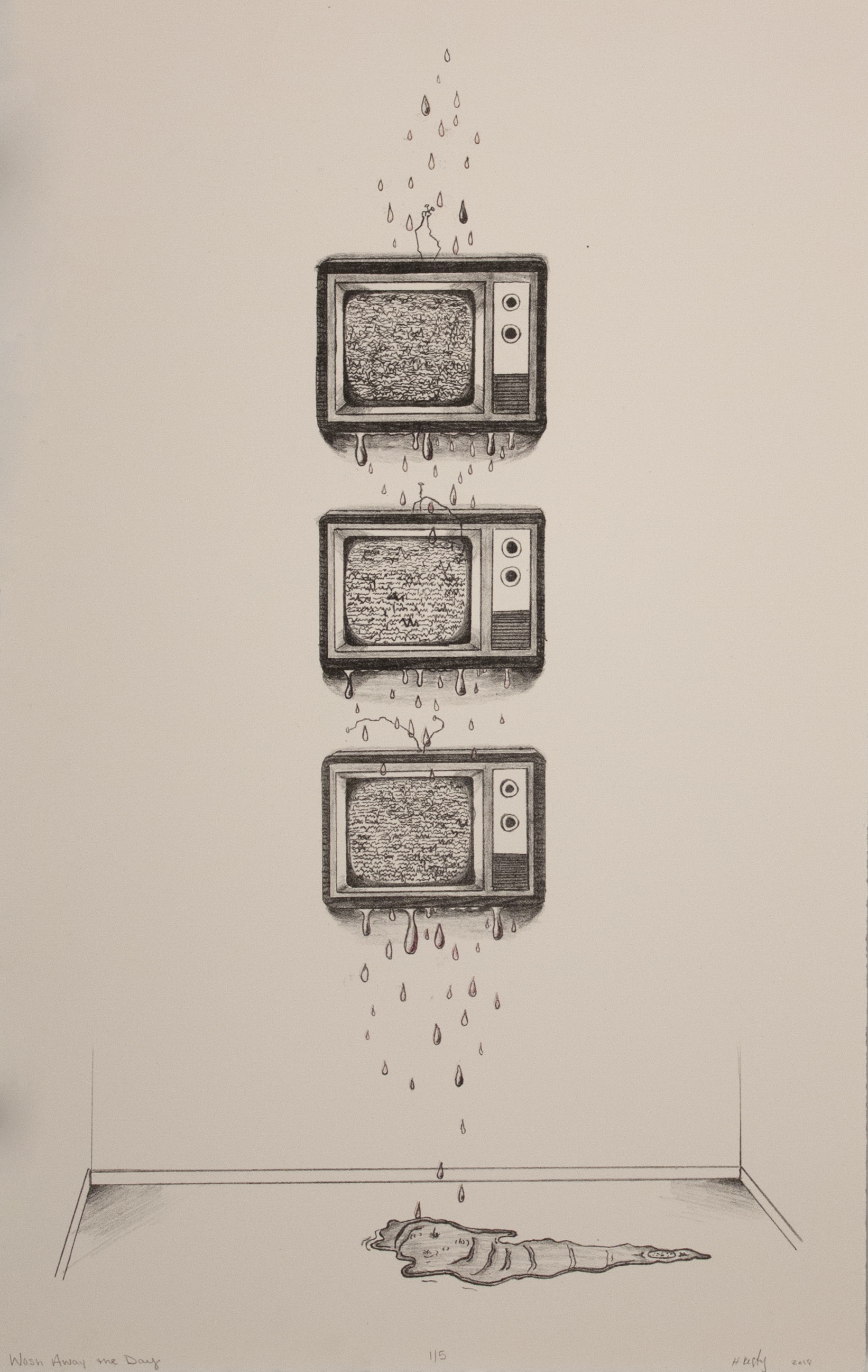  Student: Hanna Kesty Project: “Color Lithography” (Advanced Print: Lithography) Stone lithograph 15”x20” 