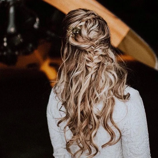 Leo Bridal Hair Inspo - photo// @veinandvessel - makeup+hair// @eyedostl - dress// @kirstenpaige