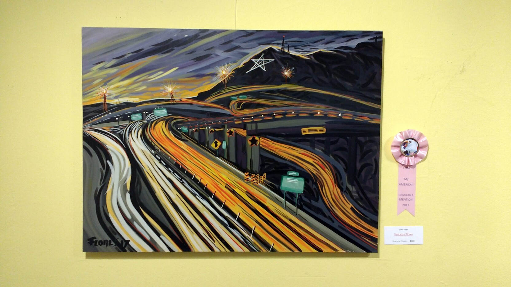 Starry Night by Terrance Flores. Honorable mention