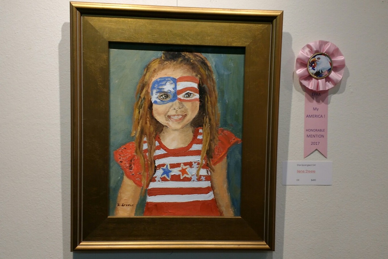 Star Spangled Girl by Ilene Steele.  Honorable mention