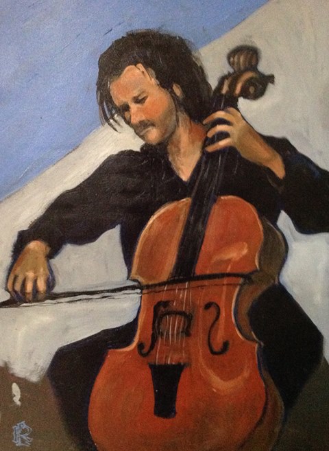 Cellist by Lois Bourgon