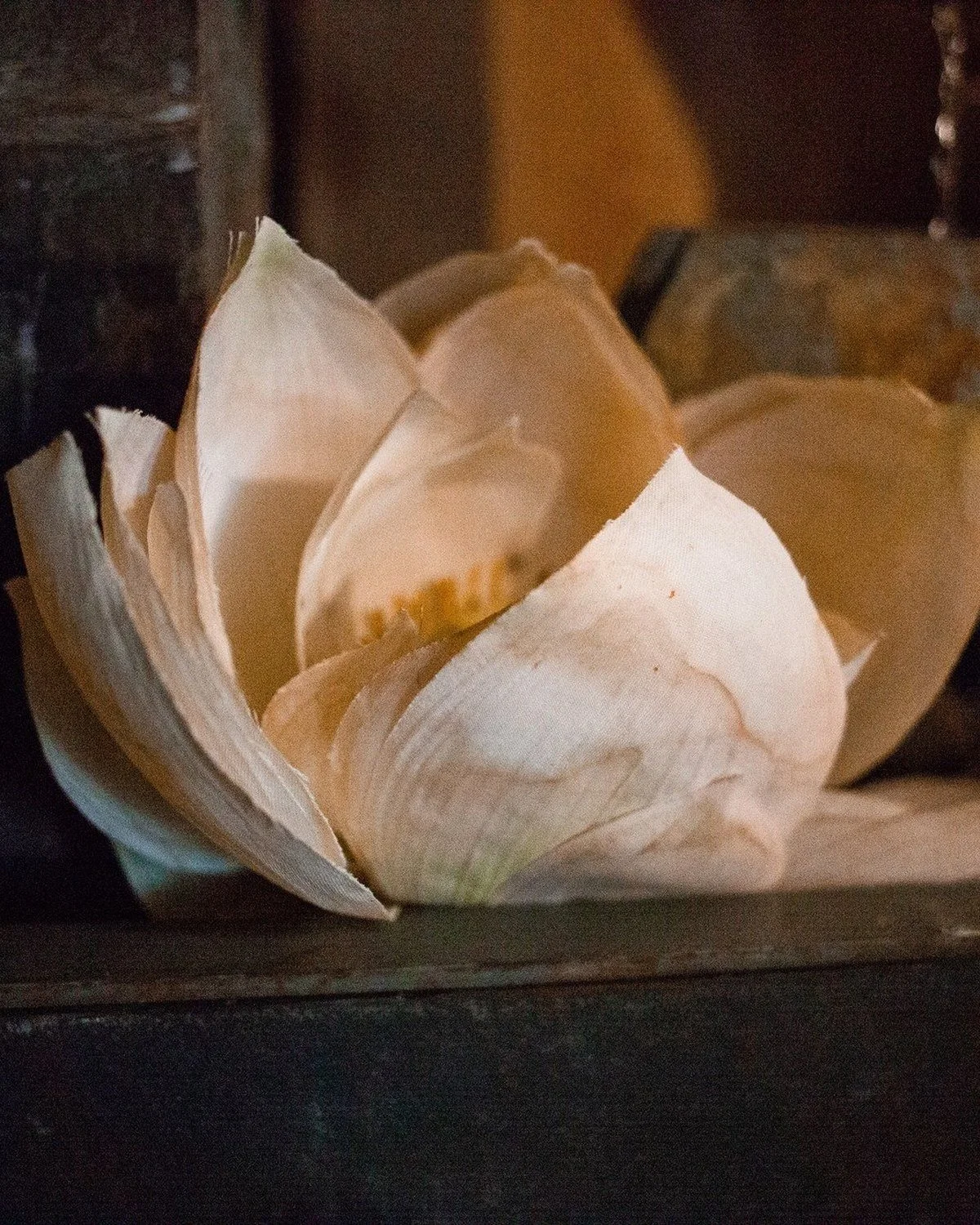 A carved lotus, West Covina