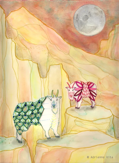 Together We Go - Original Illustration for Lyrik's Human Nature show Portland, OR 2011