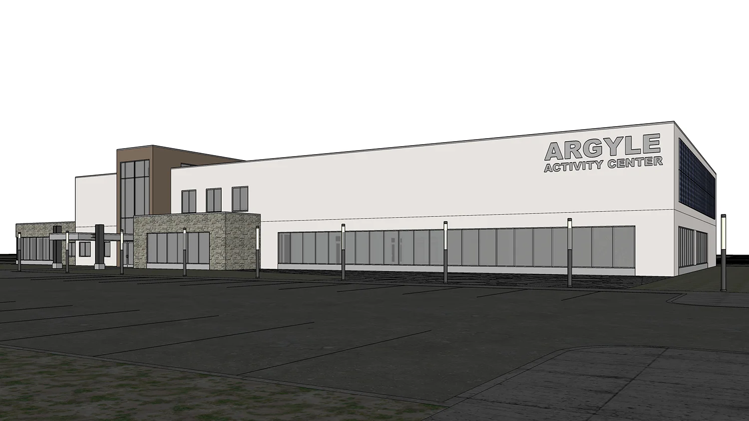 Interior Apartment Unit, living room, dining room, kitchen, white cabinets, wood floors