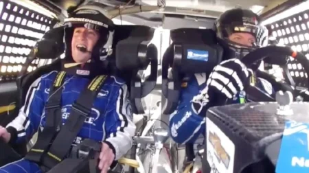 Mark Zuckerberg's 160 MPH NASCAR Ride On Facebook Live